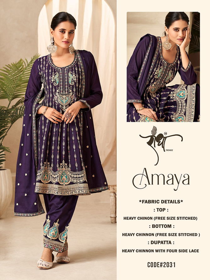 Amaya By Radha Trendz Wedding Wear Readymade Suits Wholesale Shop In Surat